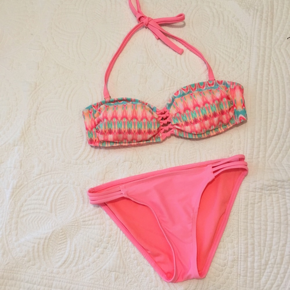 Neon Bandeau Bikini